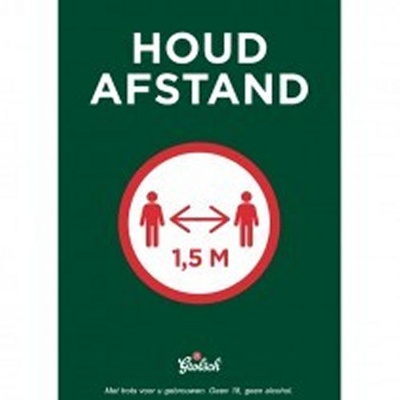 POSTER HOUD AFSTAND A1    3x